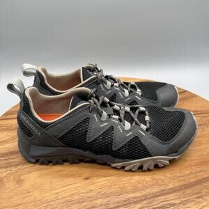 Merrell Tetrex Rapid Crest Shoes Womens Size 8.5 Black Gray Waterproof Hiking